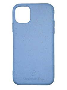 Compostable & Co. iPhone 12 blue biodegradable phone case