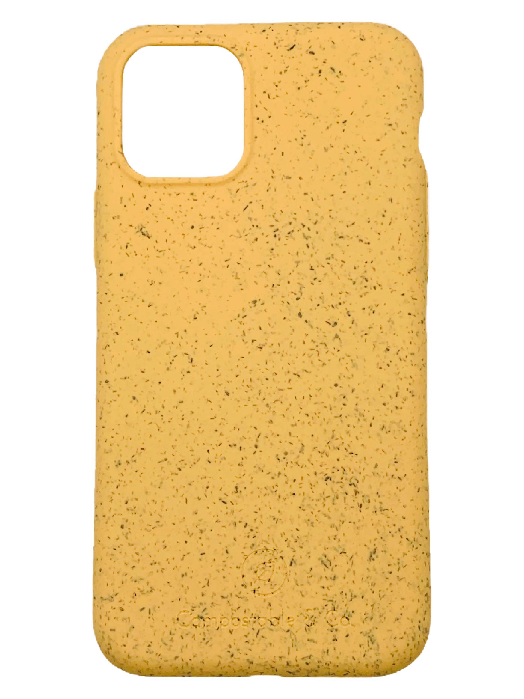Compostable & Co. iPhone 12 pro max yellow biodegradable phone case