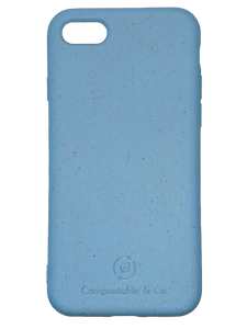 Compostable & Co. iPhone 7 / 8 / SE 2020 blue biodegradable phone case