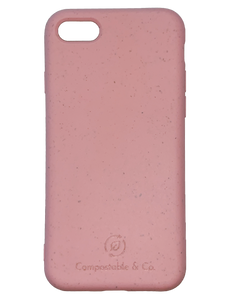 Compostable & Co. iPhone 7 / 8 / SE 2020 pink biodegradable phone case