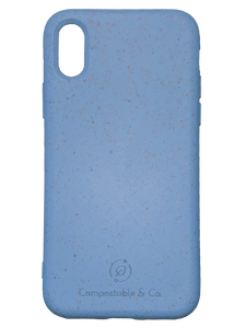 Compostable & Co. iPhone x / xs max blue biodegradable phone case