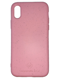 Compostable & Co. iPhone x / xs pink biodegradable phone case