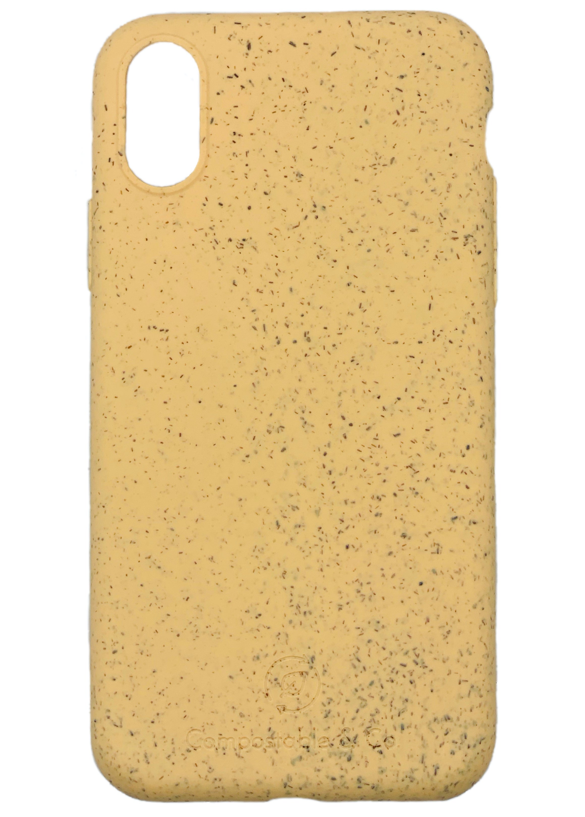 Compostable & Co. iPhone x / xs yellow biodegradable phone case